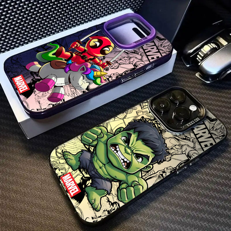 Phone Cases Quirky - Funny Deadpools Hulks Phone Case For