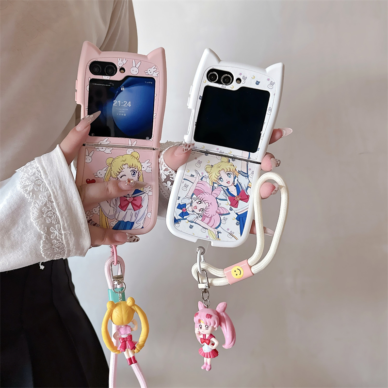 Phone Cases Z Flip 5 - Cute Cartoon Japan Anime Sailor Moon