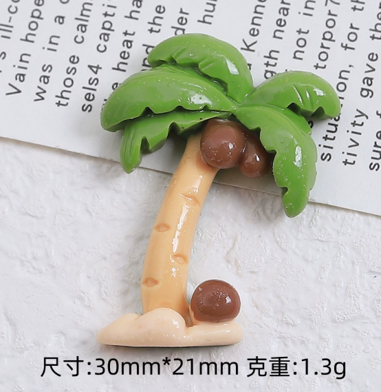 Phone Cases Junk - 10 Pcs Coconut Tree Resin Accessories