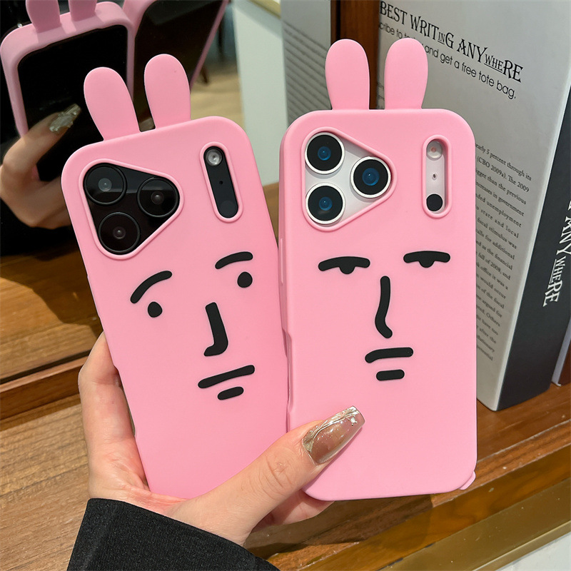 Kawaii 3D Funny Cartoon Pink E - đánh giá và giá Phone Cases Quirky