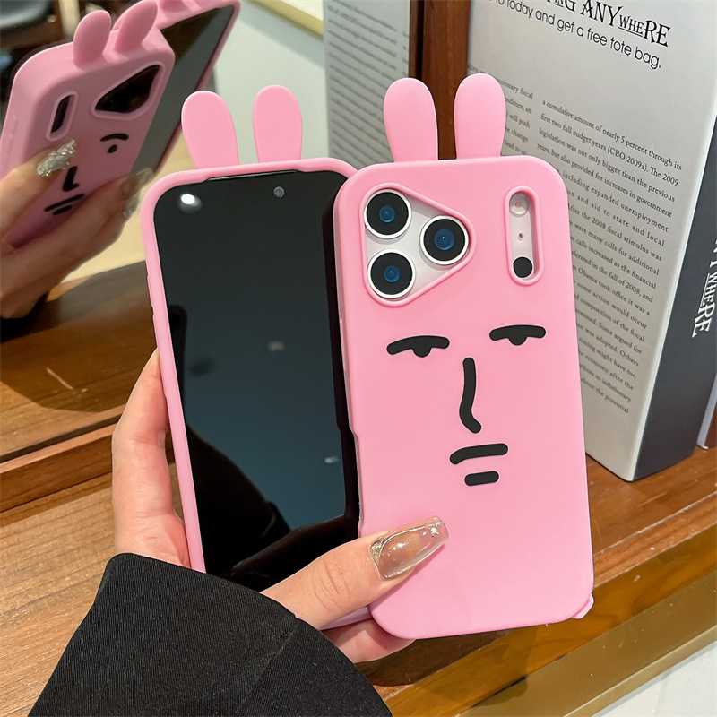 Kawaii 3D Funny Cartoon Pink E - đánh giá và giá Phone Cases Quirky