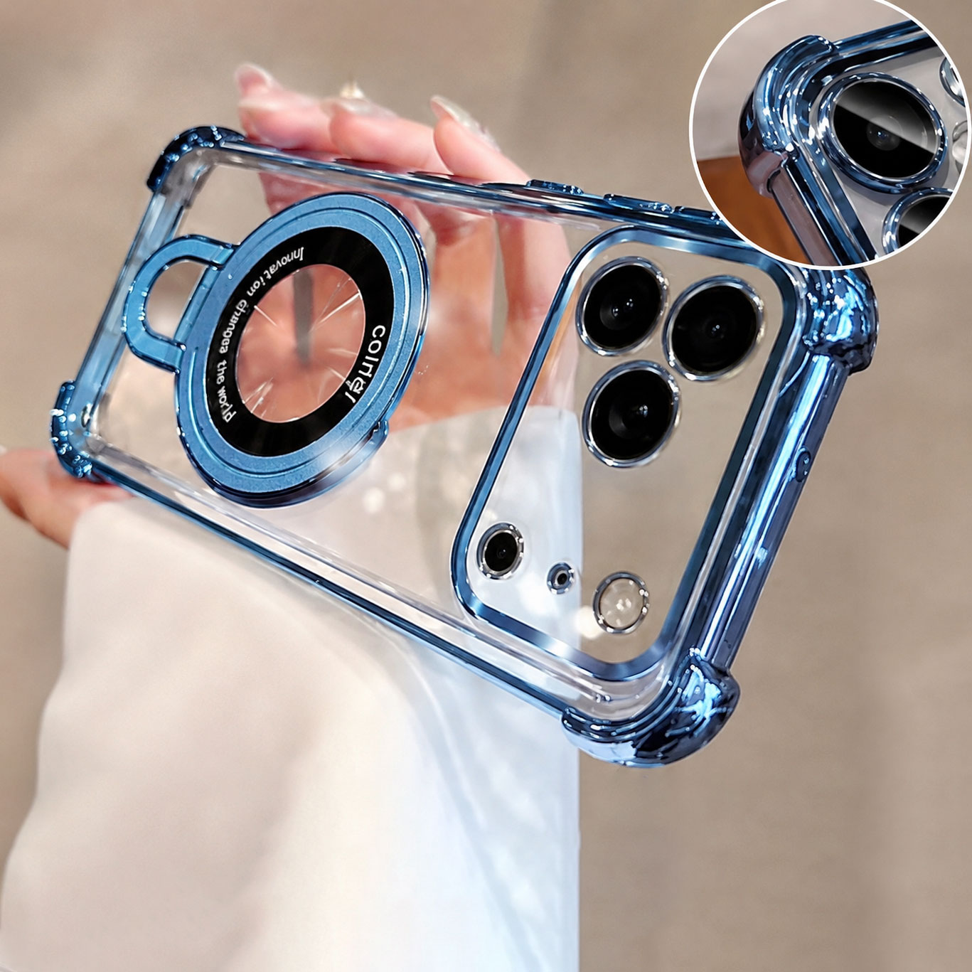 Luxury Clear  Plating Phone Ca - đánh giá và giá Luxury Plating Case