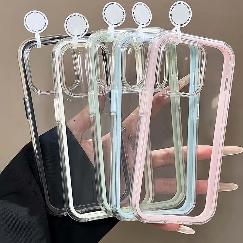 Luxury Candy Color Frame Clear - đánh giá và giá Phone Cases Junk