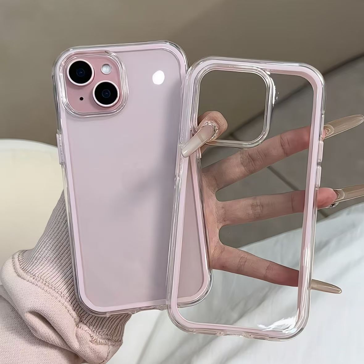 Luxury Candy Color Frame Clear - đánh giá và giá Phone Cases Junk