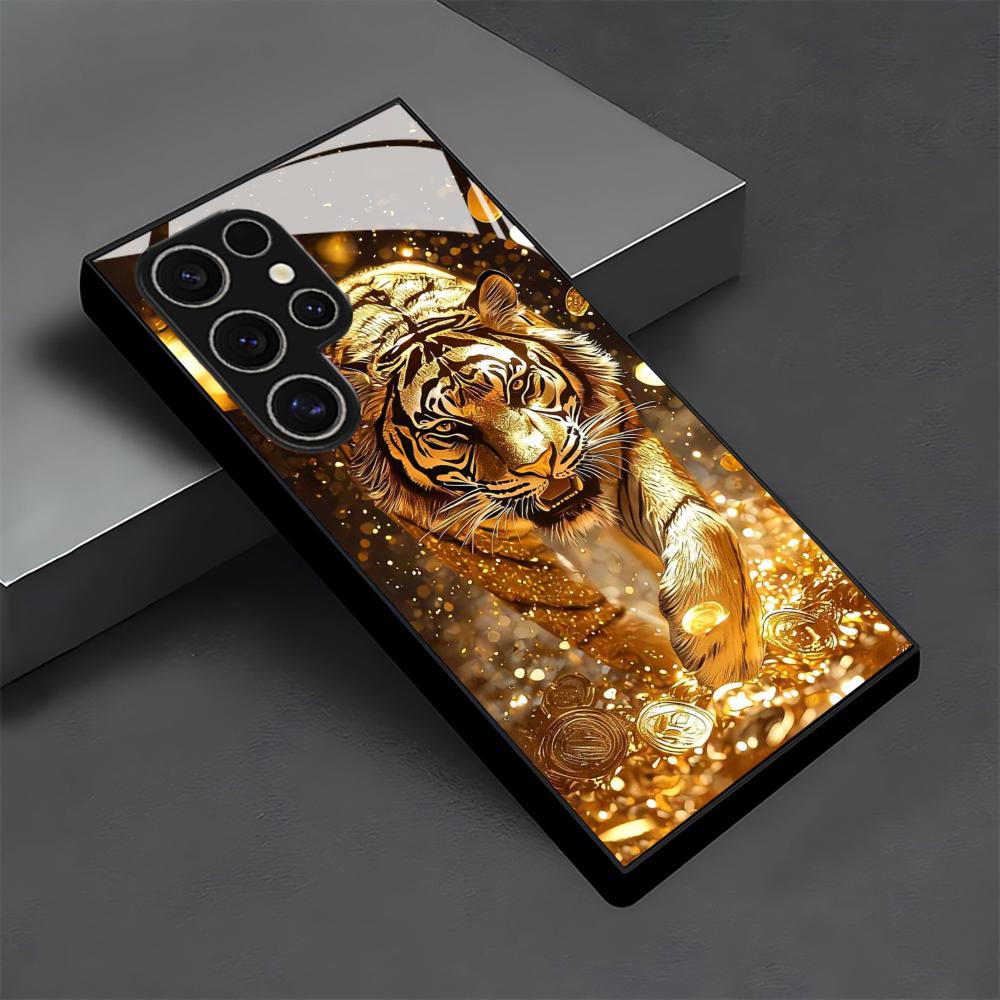 Tiger pattern glass Phone Case - đánh giá và giá Phone Cases Samsung S24