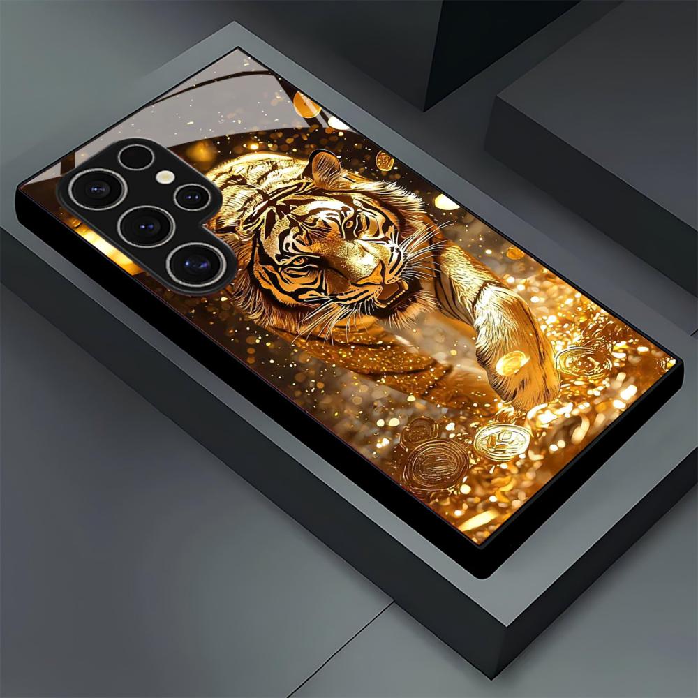 Tiger pattern glass Phone Case - đánh giá và giá Phone Cases Samsung S24